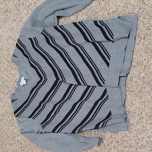 Black and gray striped LusCaliborne sweater size 1x